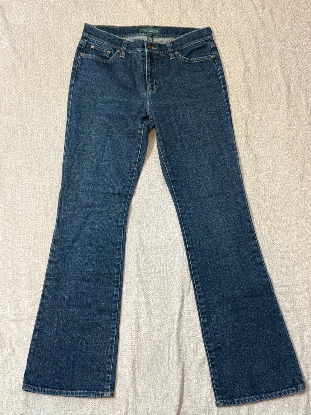 LRL Ralph Lauren Jeans Womens 6 Bootcut Y2K Dark Wash Stretch Denim 30x30